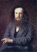 Ivan Nikolaevich Kramskoi I. N. Kramskoy. D. I. Mendeleev. oil painting reproduction